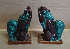 九谷焼 獅子 八幡窯